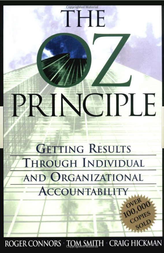 oz principle The first step, see it, means acknowledging the problem to own it is to assume responsibility for the problem and the results solve it means to formulate solutions. oz principle The first step, see it, means acknowledging the problem to own it is to assume responsibility for the problem and the results solve it means to formulate solutions.