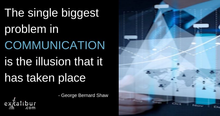 What is the single biggest problem with communication? Mon Quote 01-21-19 QOTW