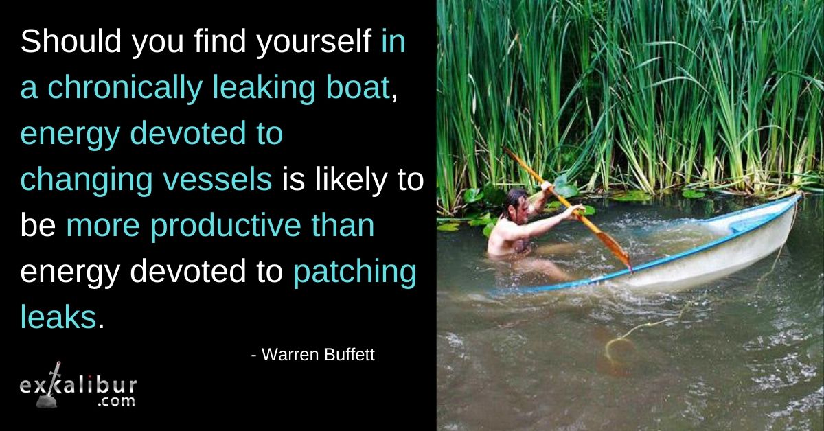 Is it time to bail or sail?