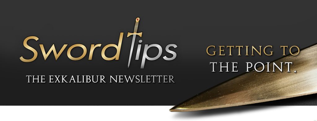 Sword Tips, the Exkalibur Newsletter: January 6, 2022